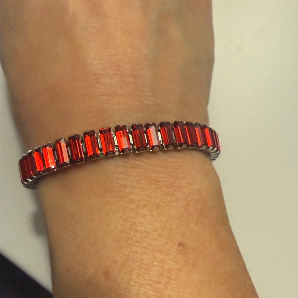 Touchstone Crystal Red Luxe Stretch Bracelet